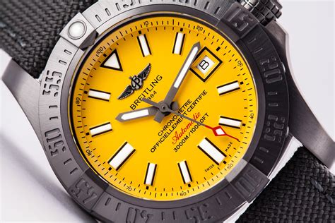 breitling seawolf avenger yellow|Breitling Avenger seawolf review.